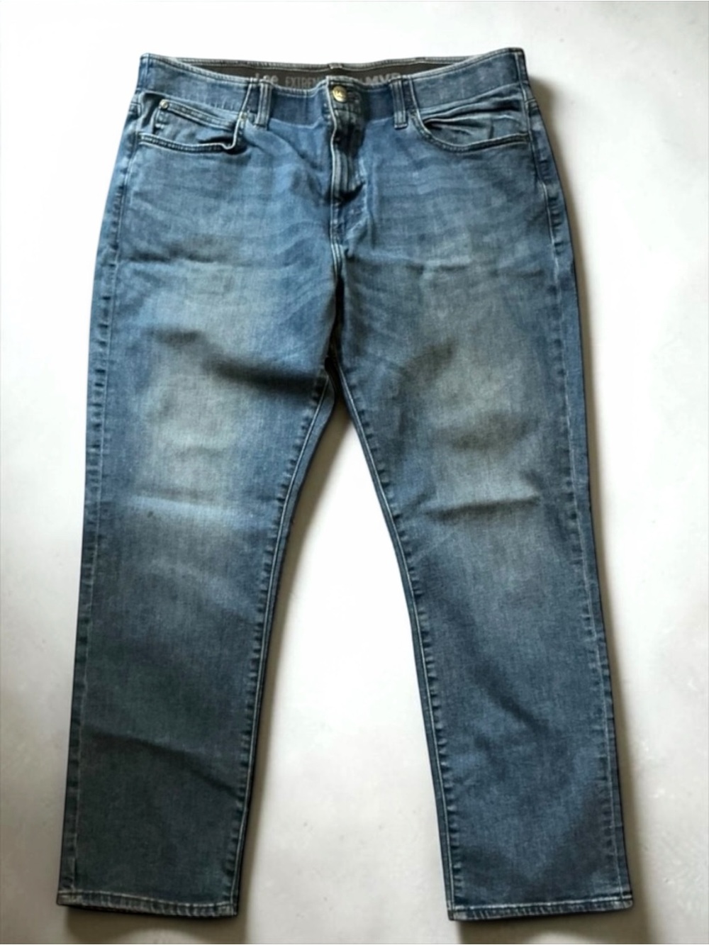 Lee MVP Men’s 40x30 Straight Leg Stretch Jeans Deep Notion Wash